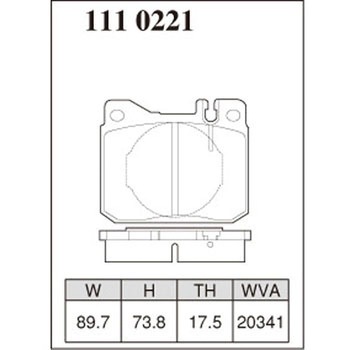注文コード:73042419 ブレーキパッド(プレミアムタイプ) DIXCEL(ディクセル)
