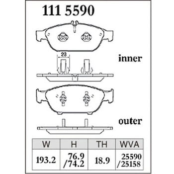 注文コード:73042909 ブレーキパッド(プレミアムタイプ) DIXCEL(ディクセル)