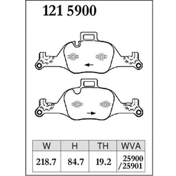 注文コード:73043767 ブレーキパッド(プレミアムタイプ) DIXCEL(ディクセル)