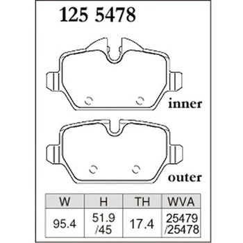 注文コード:73044117 ブレーキパッド(プレミアムタイプ) DIXCEL(ディクセル)