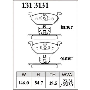 注文コード:73044449 ブレーキパッド(プレミアムタイプ) DIXCEL(ディクセル)