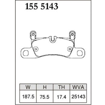 注文コード:73045517 ブレーキパッド(プレミアムタイプ) DIXCEL(ディクセル)