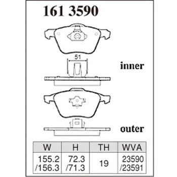 注文コード:73045675 ブレーキパッド(プレミアムタイプ) DIXCEL(ディクセル)
