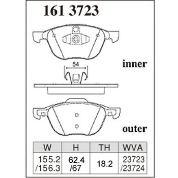 注文コード:73045684 ブレーキパッド(プレミアムタイプ) DIXCEL(ディクセル)