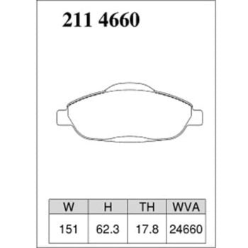 注文コード:73047434 ブレーキパッド(プレミアムタイプ) DIXCEL(ディクセル)