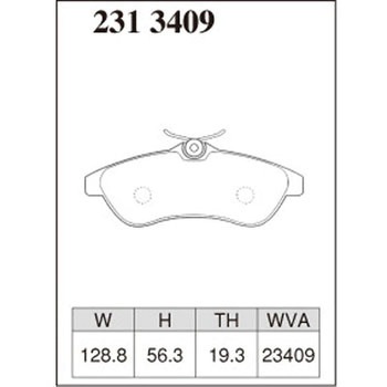 注文コード:73048003 ブレーキパッド(プレミアムタイプ) DIXCEL(ディクセル)