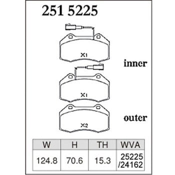 注文コード:73048353 ブレーキパッド(プレミアムタイプ) DIXCEL(ディクセル)