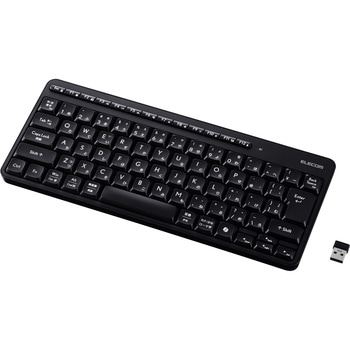 注文コード:73446409 ワイヤレスキーボード 静音 テンキーレス 2.4GHz無線 USBレシーバー(USB-A) 日本語配列 AI起動キー搭載 - エレコム
