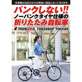注文コード:75232599 PANGAEA(パンゲア) パンクしない折りたたみ自転車 FDB206-NP TOUGH - PANGAEA(パンゲア)