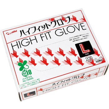 注文コード:75257519 バイオマス ポリエチレン手袋 ハイフィットグローブ箱入 - Asahi