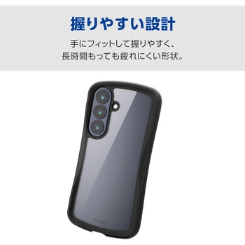 注文コード:75277880 Galaxy S26 (SC-51G) ケース ハイブリッド 衝撃吸収 ストラップホール付 ストラップホールシート付 Grippy - エレコム