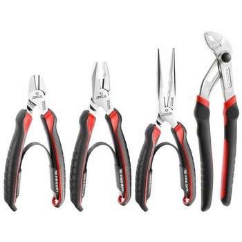 注文コード:75323326 マルチグリッププライヤー・ニッパー・ノーズプライヤー・コンビネーションプライヤー 4Pc. CPEプライヤーセット CPE.A4 FACOM