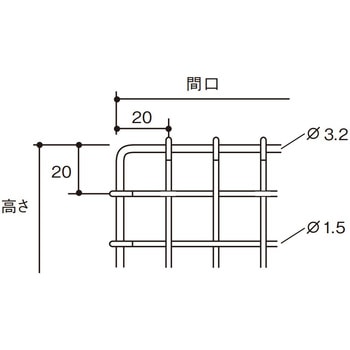 中量ラックGSN型用背面金網 扶桑金属工業