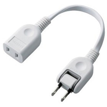 注文コード:75906327 電源タップ ACアダプタ用電源延長コード 1個口 0.1m 2P コンセント - エレコム