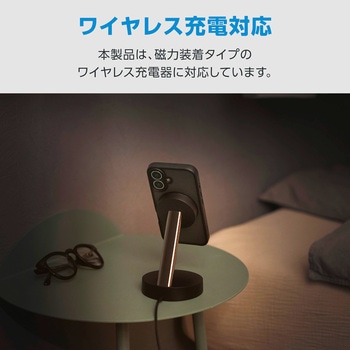 注文コード:76048406 iPhone 16 ケース ハイブリッド 衝撃吸収 MAGKEEP 磁力吸着ワイヤレス充電対応 回転式スタンド付 - エレコム