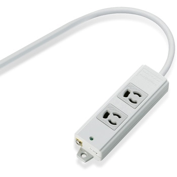 注文コード:76081835 電源タップ 延長コード 2個口 3P マグネット 抜け止め 固定用フック穴付 工事用 熱に強い二重構造 RoHS コンセント - エレコム
