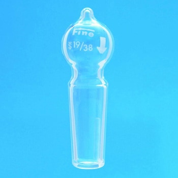 Fine透明摺合分液ロート用球栓 溝付 TGK(東京硝子器械)