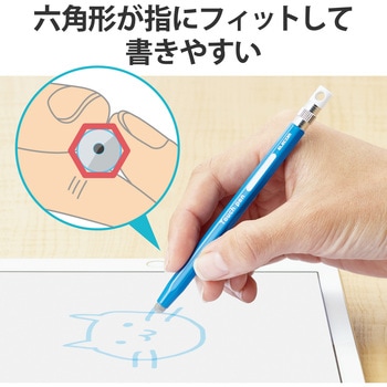 注文コード:76626647 タッチペン スタイラスペン 導電繊維タイプ 六角鉛筆型 ペン先交換可 ストラップホール付 - エレコム
