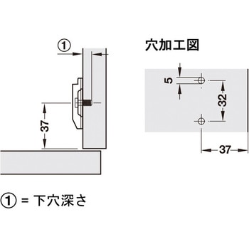 デュオマティックA 亜鉛合金 十字座金 ユーロネジ付 ハーフェレ