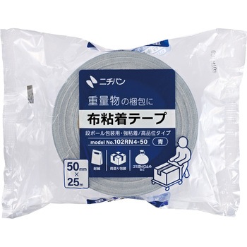 注文コード:77437757 布粘着テープ No.102N(重量物封かん用)102RN4-50青 - ニチバン