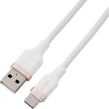 注文コード:77438999 USB-A to USB Type-C ケーブル シリコン やわらかい 絡みにくい 15W 3A - エレコム