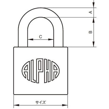 注文コード:77463515 南京錠 吊長 - アルファ