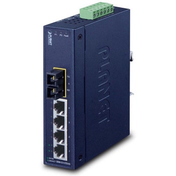 注文コード:77556177 産業用スイッチングハブ 100BASE-TX 4ポート シングルモード光SC 1ポート付 PLANET Technology