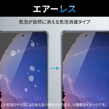 注文コード:77557489 Galaxy A53 5G (SC-53C/SCG15) ガラスフィルム 硬度10H 強化ガラス 高透明 指紋防止 エアーレス - エレコム