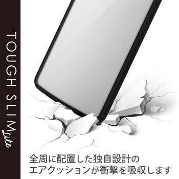 注文コード:77557586 Galaxy A53 5G (SC-53C/SCG15) ケース カバー TPU ハイブリッド 高硬度8H 薄型 フレームカラー 背面クリア ブラック - エレコム