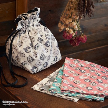 注文コード:77666567,77666576,77666585,77666594 ワンダフルネコズ カットクロス Ringo(清原)