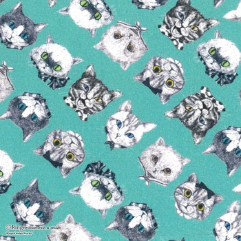 注文コード:77666576 ワンダフルネコズ カットクロス Ringo(清原)