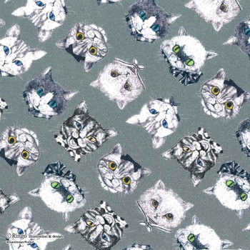 注文コード:77666594 ワンダフルネコズ カットクロス Ringo(清原)