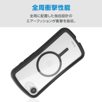 注文コード:78042688,78042539 iPhone 17e / 16e ケース ハイブリッド 衝撃吸収 MAGKEEP 磁力装着ワイヤレス充電対応 Grippy - エレコム