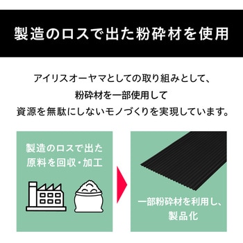 注文コード:78073655 ポリカ波板 エコブラック - アイリスオーヤマ