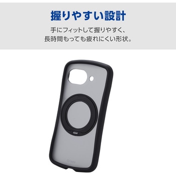 注文コード:78115330 Google Pixel 10a ケース ハイブリッド カバー 衝撃吸収 MAGKEEP 磁力装着対応 回転式スタンド付 Grippy - エレコム