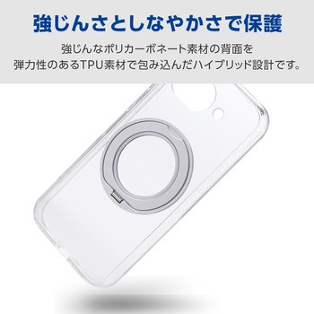 注文コード:78115470 Google Pixel 10a ケース ハイブリッド カバー 衝撃吸収 MAGKEEP 磁力装着対応 回転式スタンド付 - エレコム