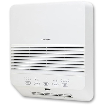 注文コード:80102736 ヒーター 壁掛け 大風量セラミックヒーター 脱衣所ヒーター 温度センサー付き - YAMAZEN(山善)