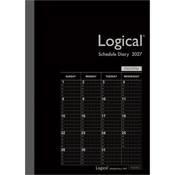 注文コード:80115275 ロジカルダイアリー2027月間ノートタイプ - ナカバヤシ