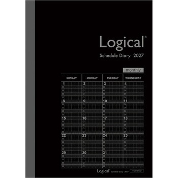 注文コード:80115291 ロジカルダイアリー2027月間ノートタイプ - ナカバヤシ