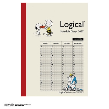 注文コード:80116158 ロジカルダイアリー2027月間ノートタイプ - ナカバヤシ