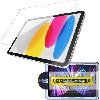 注文コード:80792121 iPad 11インチ (A16)/iPad 10.9インチ (第10世代) ガラスフィルム 貼りつけキット付き 光沢 高硬度9H 指紋防止 - Smart Stock