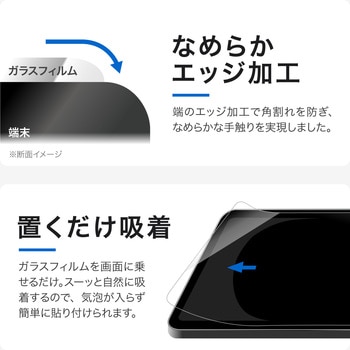注文コード:80792139 iPad 11インチ (A16)/iPad 10.9インチ (第10世代) ガラスフィルム 光沢 高硬度9H 指紋防止 - Smart Stock