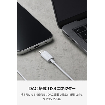 注文コード:80798055 USB Type-C イヤホン 有線 カナル型 マイク付き 通話可能 DAC搭載 高音質 音量調節 1.2m - エレコム