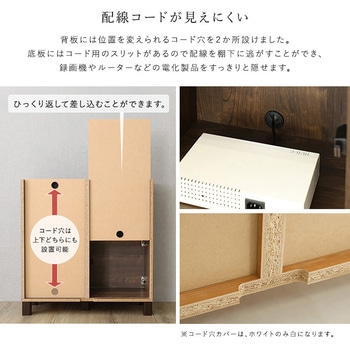 注文コード:81283609,81283837,81284108,81284196 日本製 プッシュ式扉付きキャビネット 75cm - ホームテイスト