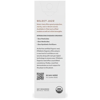 注文コード:81296805 バリトンサックス用リード - D'Addario