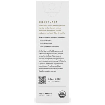 注文コード:81297241 テナーサックス用リード - D'Addario
