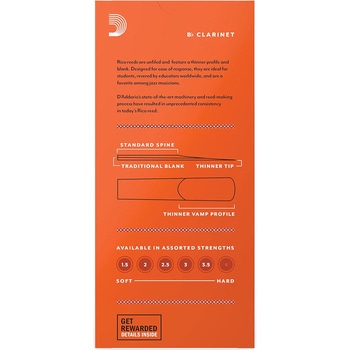 注文コード:81298275 Bbクラリネット用リード - D'Addario