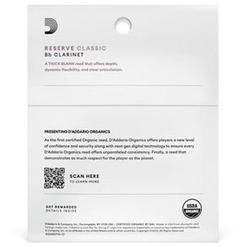 注文コード:81298756 Bbクラリネット用リード - D'Addario