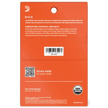 注文コード:81299079 バリトンサックス用リード - D'Addario