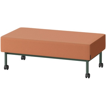 注文コード:81773730 CLソファ 背なし ストレートタイプ キャスター付 W1200 張地DY<配送時組立サービス付> イトーキ